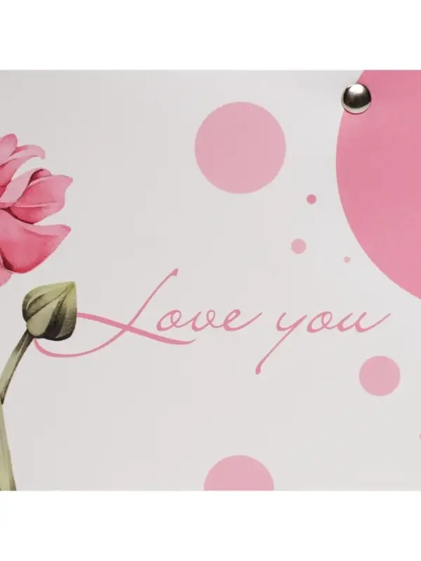 Пакет влагостойкий для цветов Love you, 24&times;12&times;12 см