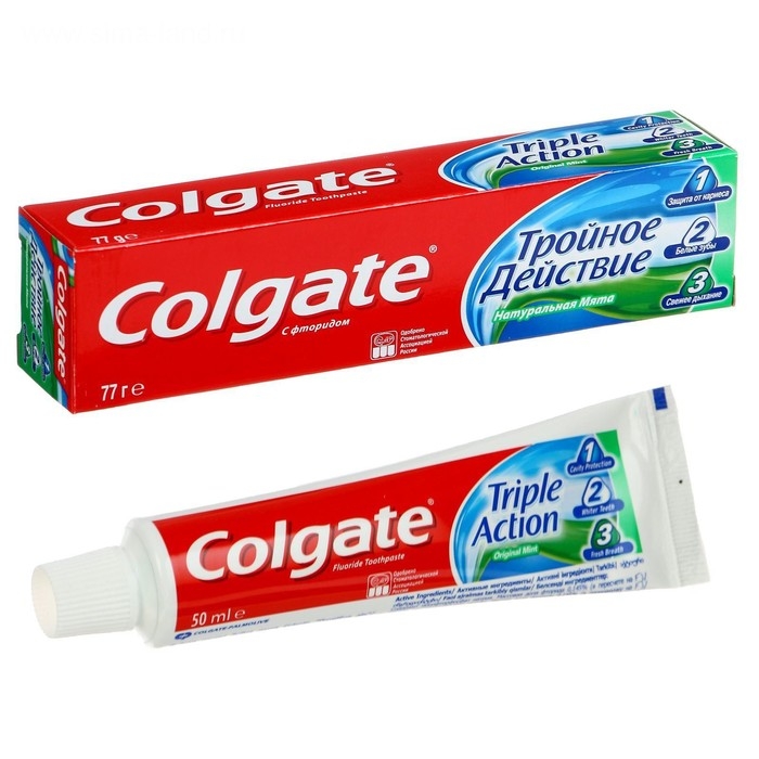 Зубная паста Colgate «Тройное действие», 50 мл Зубная паста Colgate «Тройное действие», 50 мл