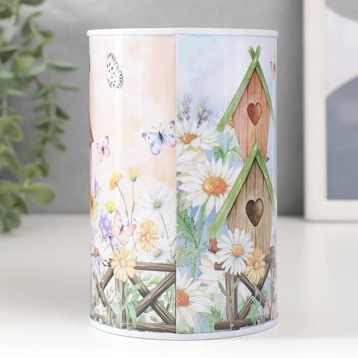 Копилка металл Копилка металл "Пчёлки" МИКС 8х8х12,5 см