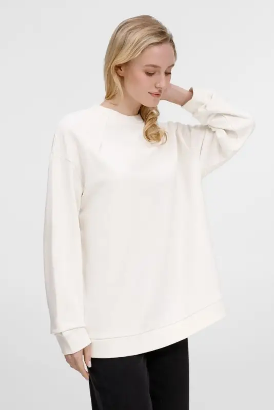 Свитшот унисекс Sinkopa, молочно-белый, размер M/L Свитшот унисекс Sinkopa, молочно-белый, размер M/L