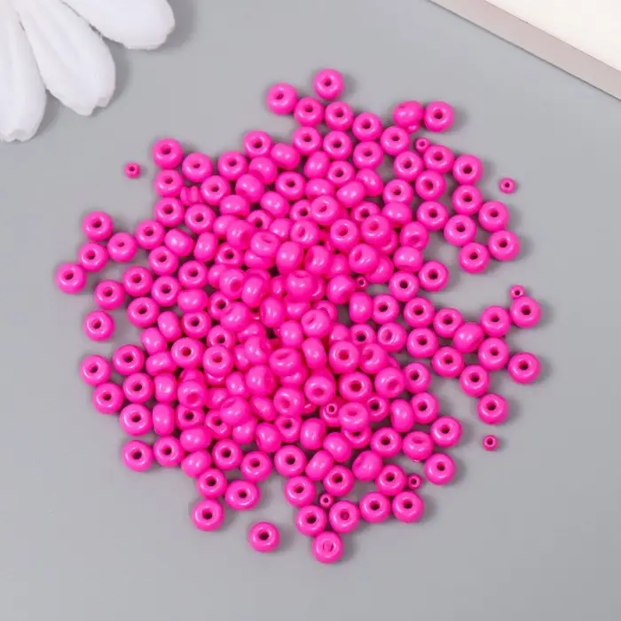 Бисер стекло 6/0  Бисер стекло 6/0 "Маджента" 15 гр