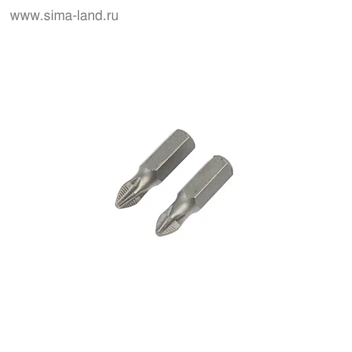 Биты ТУНДРА, намагниченные, сталь CrV, PH2 х 25 мм, 2 шт. Биты ТУНДРА, намагниченные, сталь CrV, PH2 х 25 мм, 2 шт.