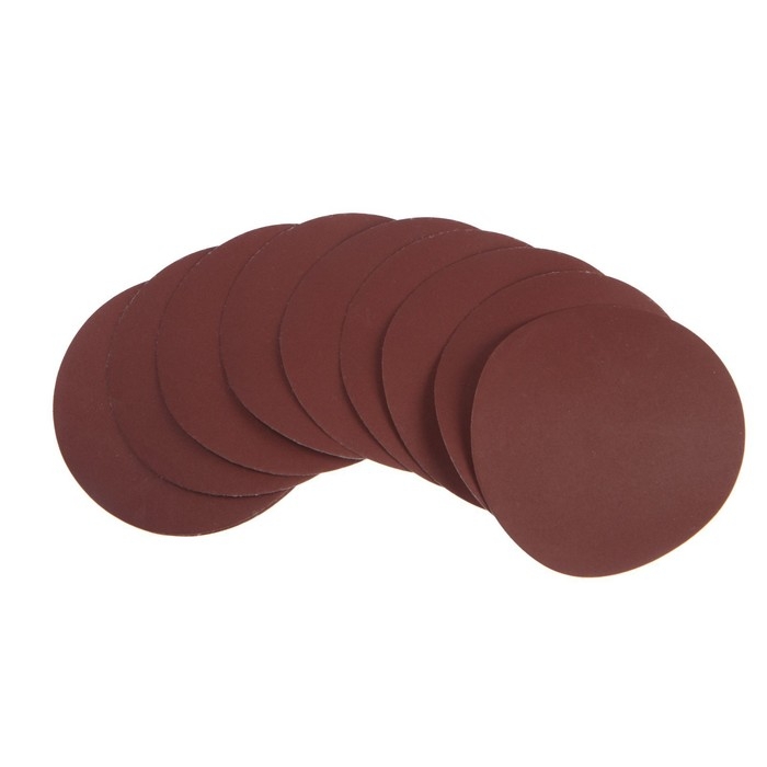 Круг абразивный шлифовальный под  Круг абразивный шлифовальный под "липучку" ТУНДРА, 125 мм, Р1000, 10 шт.