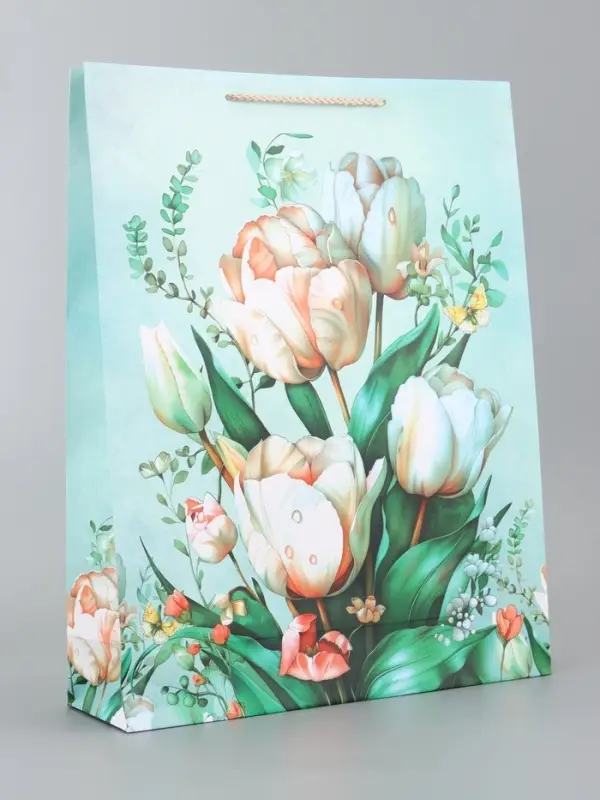 Пакет подарочный ламинированный, "Блаженство" 33 х 42,5 х 10 см