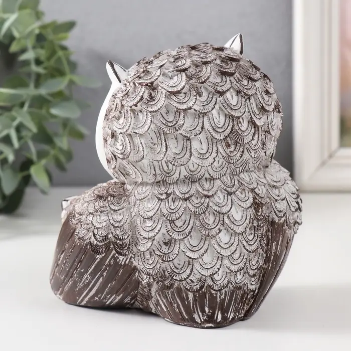 Фигурка полистоун &laquo;Совушка с совёнком, с золотыми глазами&raquo;, 13.5&times;11.5&times;7.5 см