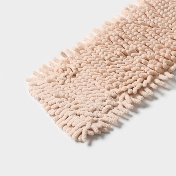 Насадка для плоской швабры Доляна «Пастель», микрофибра букли, 43×13 см, цвет бежевый Насадка для плоской швабры Доляна «Пастель», микрофибра букли, 43×13 см, цвет бежевый