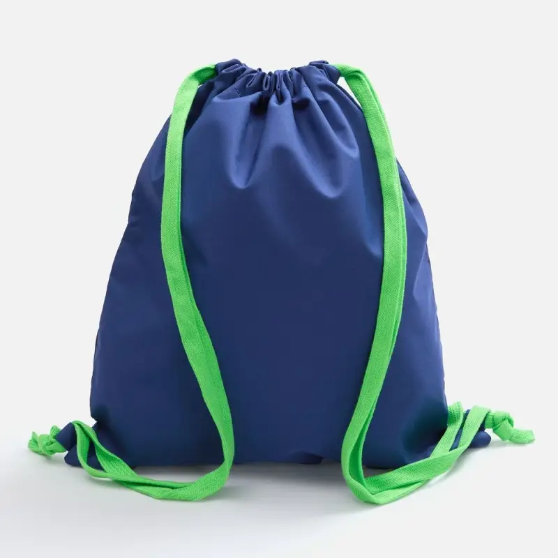 Рюкзак B3, синий с зелеными лямками Рюкзак B3, синий с зелеными лямками