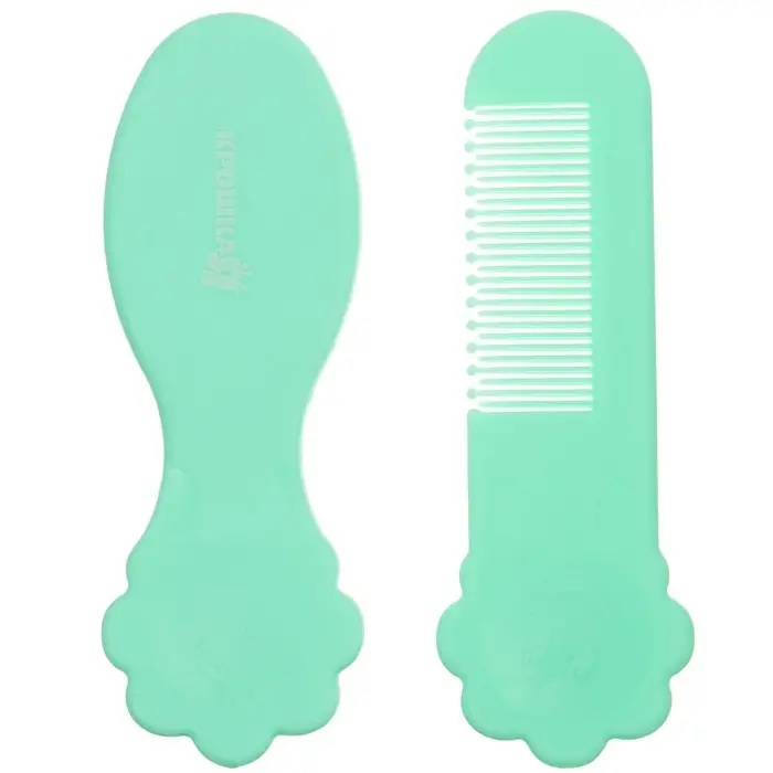Расчёска детская, щётка для волос в наборе Крошка Я &laquo;Цветочек&raquo;, бирюзовый