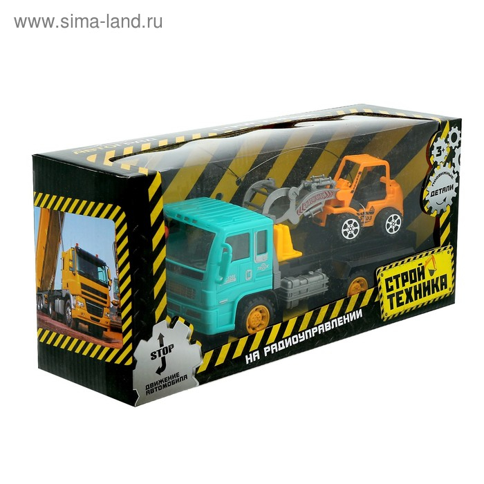 Грузовик радиоуправляемый «Эвакуатор», с погрузчиком, работает от батареек, МИКС Грузовик радиоуправляемый «Эвакуатор», с погрузчиком, работает от батареек, МИКС