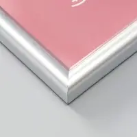 Фоторамка для фото 21х29,7 см (А4) "Oframe", пластик, серебряный, (пластиковый экран)