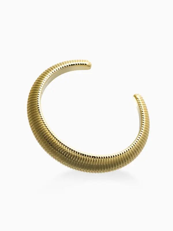 Браслет каркасный "Пружина", цвет золото