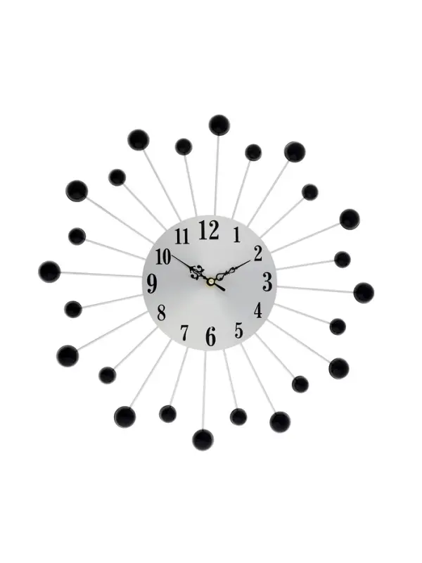 Часы настенные интерьерные &laquo;Лучики&raquo;, серия: Ажур, бесшумные, плавный ход, d=34 см, циферблат 12 см