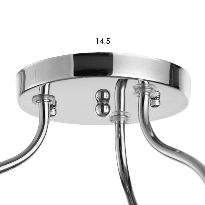 Люстра BayerLux Люстра BayerLux "Дейбен" 3хЕ27 40Вт серебро 35х35х65 см