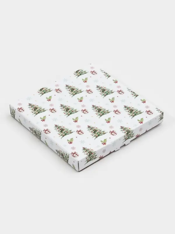 Блюдо сервировочное звезда "Снегири на ветке" 19,5 см