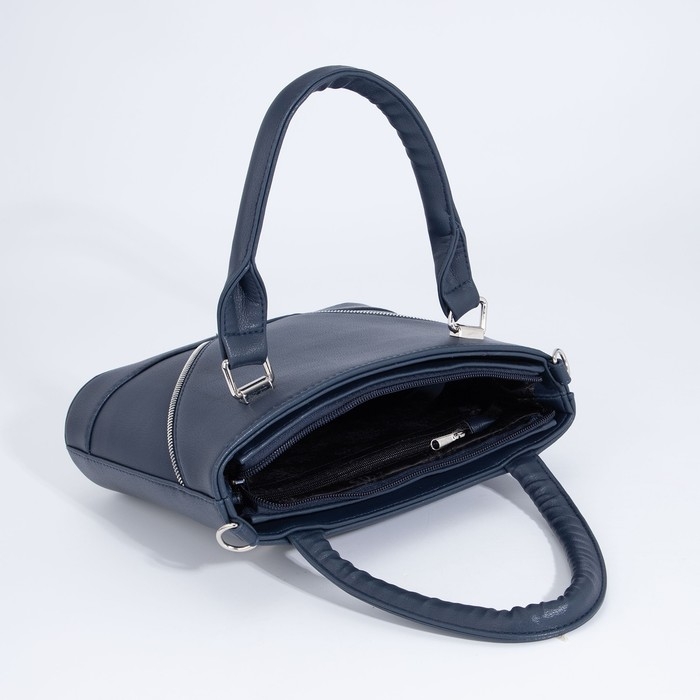 Сумка-тоут Сумка-тоут "Оливи" на молнии, цвет синий