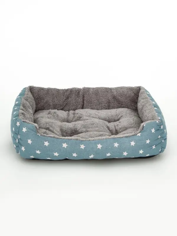Лежанка для животных &laquo;Звезды&raquo;, 50&times;40&times;15 см, серая