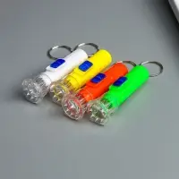 Фонарик брелок для ключей на кольце &laquo;Темминка&raquo;, 1 LED, 2&times;6.5 см, МИКС