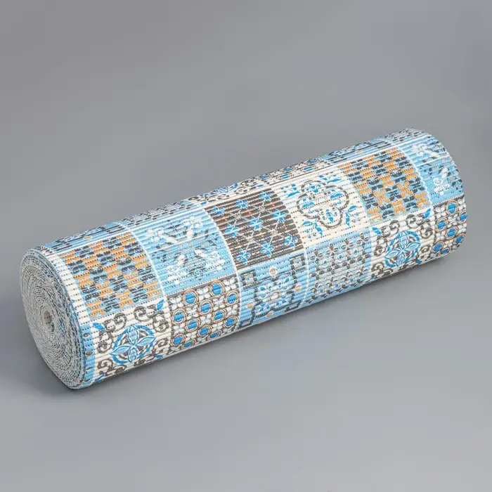 Коврик для ванной комнаты «Преображение», ширина 80 см, рулон 15 м, оранжево-синий Коврик для ванной комнаты «Преображение», ширина 80 см, рулон 15 м, оранжево-синий