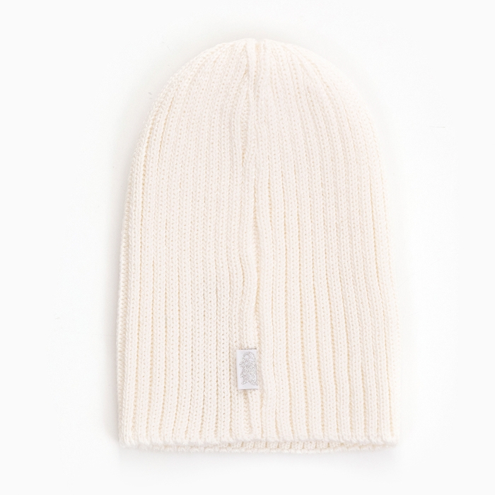 Шапка детская, цвет молочный, размер 48-50