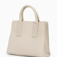 Сумка женская тоут TEXTURA на молнии, 29&times;10&times;25 см, однотонная, молочная