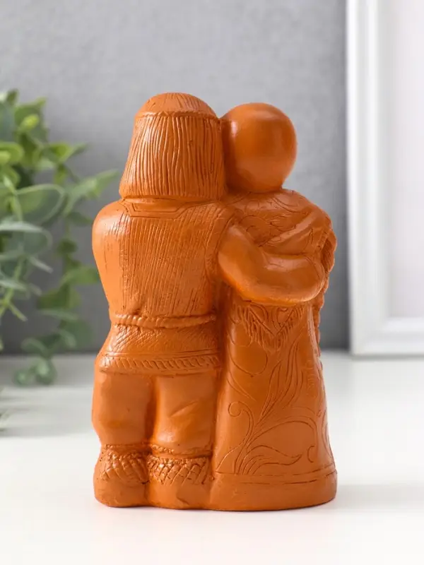 Фигура «Семейный оберег», 14×8.5×6 см, красная глина Фигура «Семейный оберег», 14×8.5×6 см, красная глина