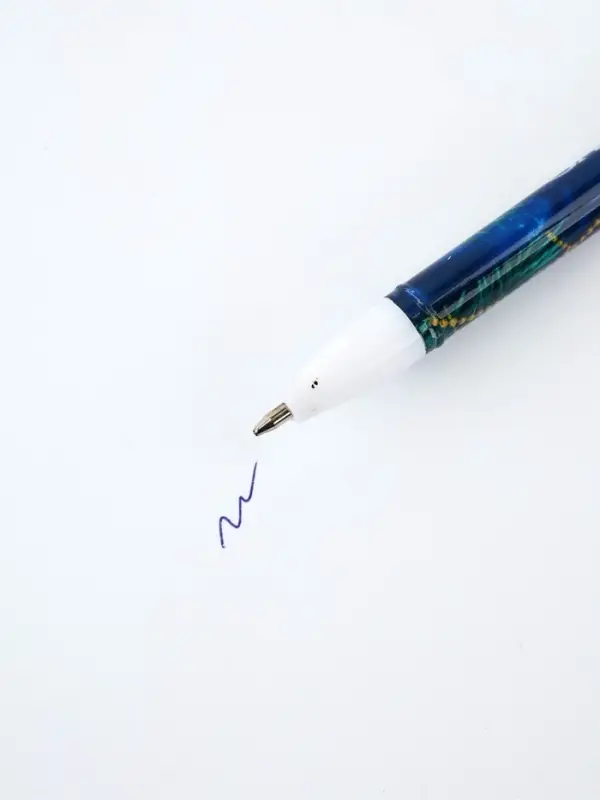 Набор блокнот на спирали, магнитные закладки 3 шт и ручка пластик  "Почта"