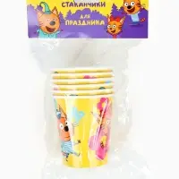 Стаканы  "Три Кота. Праздник для котят" 6 шт.