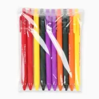 Ручка прикол шариковая синяя паста автоматическая 0.7 мм МИКС надписей &laquo;Приношу счастье&raquo;