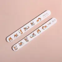 Пилка для ногтей &laquo;Корги&raquo;, прямая, 180/240 грит, 18 см