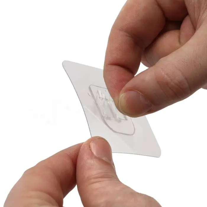 Держатель с клейкой поверхностью ТУНДРА, 60х60 мм, набор 6 шт