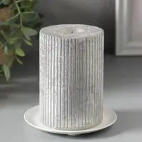 Подсвечник "Чашка" на 1 свечу, 10 см, белый