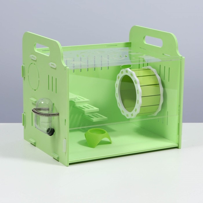 Клетка-переноска для грызунов,акриловая, зелёная, 29 х 23,5 х 26 см Клетка-переноска для грызунов,акриловая, зелёная, 29 х 23,5 х 26 см