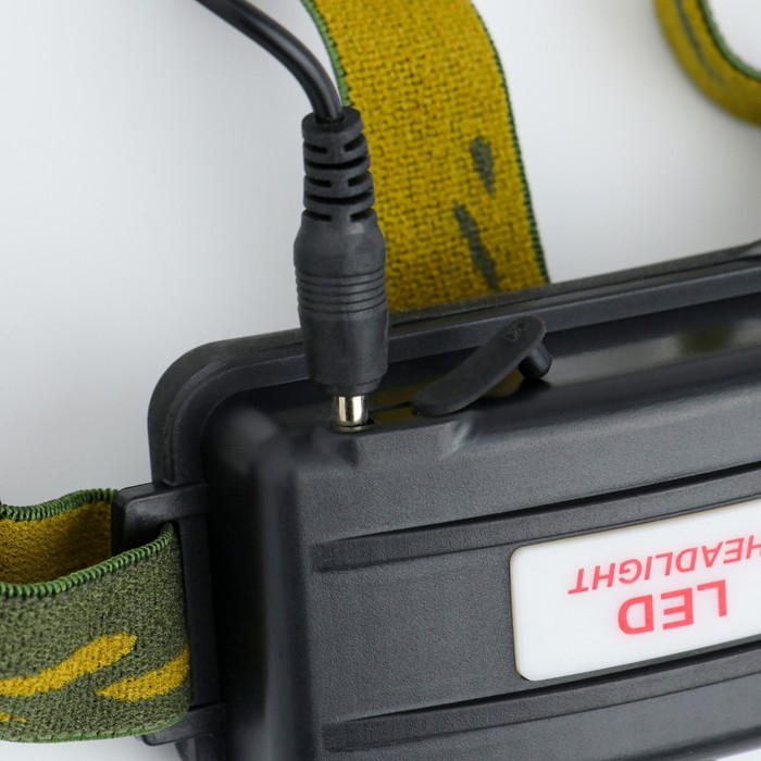 Фонарь налобный аккумуляторный, 3 режима, 5 х 6.5 см, от сети 220 Вт Фонарь налобный аккумуляторный, 3 режима, 5 х 6.5 см, от сети 220 Вт