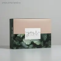 Коробка подарочная складная, упаковка, &laquo;Тропики&raquo;, 22 х 30 х 10 см