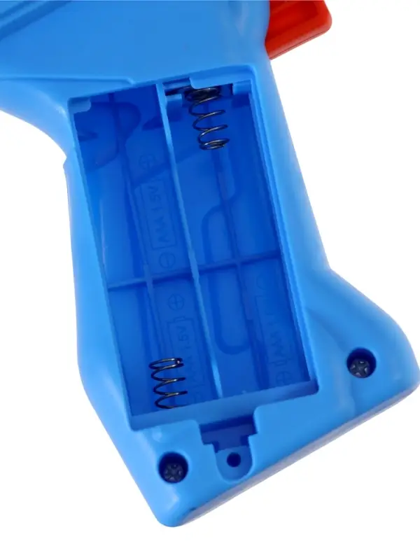 Генератор мыльных пузырей «Пистолет», световые эффекты, работает от батареек, синий