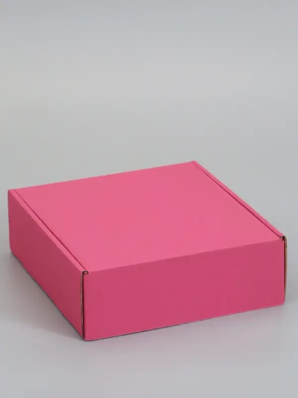 Коробка самосборная, розовая, для подарков, хранения и отправки посылок, 21&times;21&times;7 см 6914772