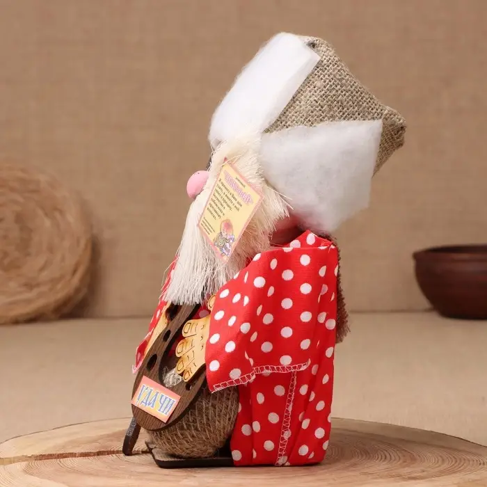 Оберег-домовой "Матвей с ложкой и подковой", 30х20х16 см МИКС