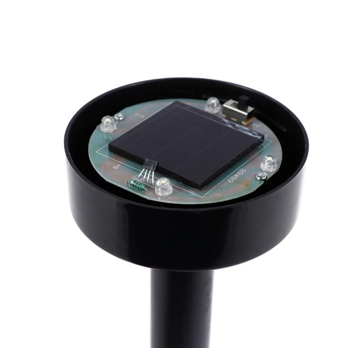 Садовый светильник на солнечной батарее «Средний шар», 15 × 38 × 15 см, 4 LED, свечение белое Садовый светильник на солнечной батарее «Средний шар», 15 × 38 × 15 см, 4 LED, свечение белое