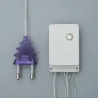 Гирлянда &laquo;Нить&raquo; 10 м, IP20, прозрачная нить, 100 LED, 8 режимов, 220 В, свечение фиолетовое