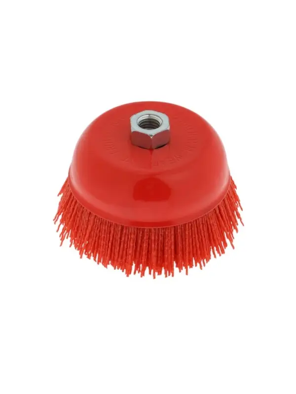 Щетка нейлоновая для УШМ ТУНДРА, &laquo;чашка&raquo;, М14, 125 мм