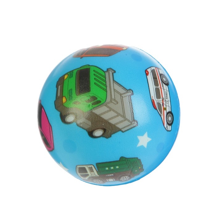 Мяч мягкий «Машинки», 6,3 см Мяч мягкий «Машинки», 6,3 см
