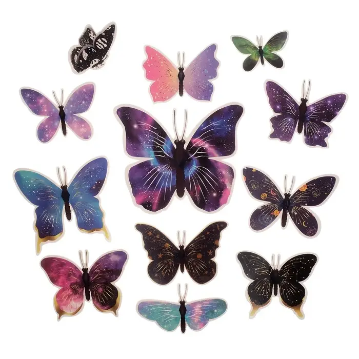 Набор магнитов на холодильник «Космос », 12 шт., картон, h=4-10 см