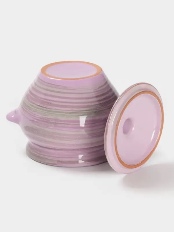Горшочек для запекания Борисовская керамика &laquo;Лаванда&raquo;, 500 мл, 10&times;10.5 см, сиреневый