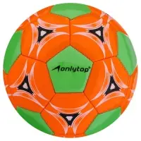 Футбольный мяч ONLYTOP, машинная сшивка, 32 панели, р. 2, PVС, МИКС