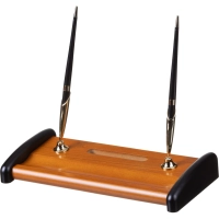 Набор настольный 6M-3A на 6 предметов из МДФ, цвет: коричневый/черный