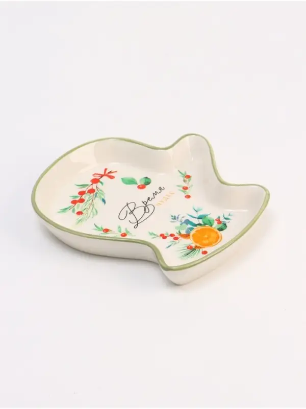 Блюдо новогоднее &laquo;Чудесное время&raquo;, 20&times;17.5&times;3 см, ручная работа