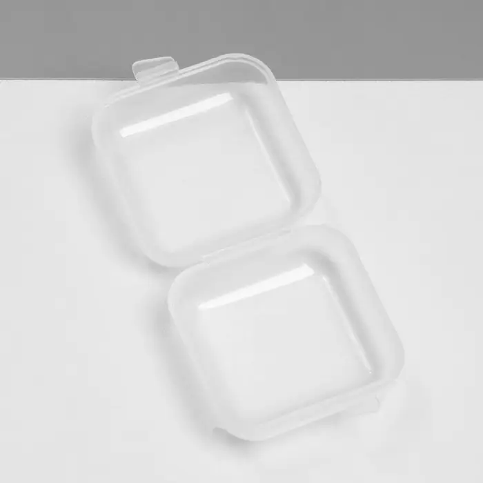 Подставки для украшений с крышкой QF «Футляр», 3.5×3.5×2 см, прозрачная Подставки для украшений с крышкой QF «Футляр», 3.5×3.5×2 см, прозрачная