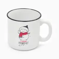 Кружка чайная новогодняя «С новым годом!», 530 мл Кружка чайная новогодняя «С новым годом!», 530 мл