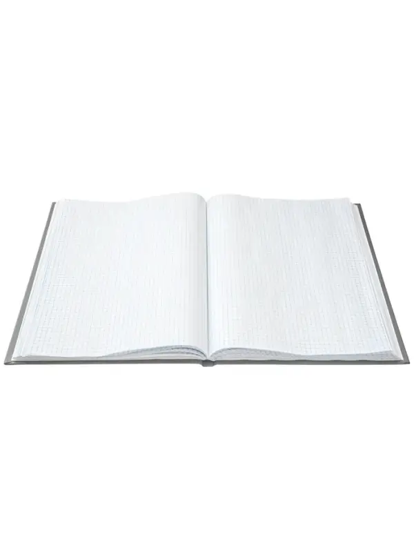 Книга учета А4, 96 листов, клетка, 200&times;290 мм, бумвинил, синий, блок офсетный