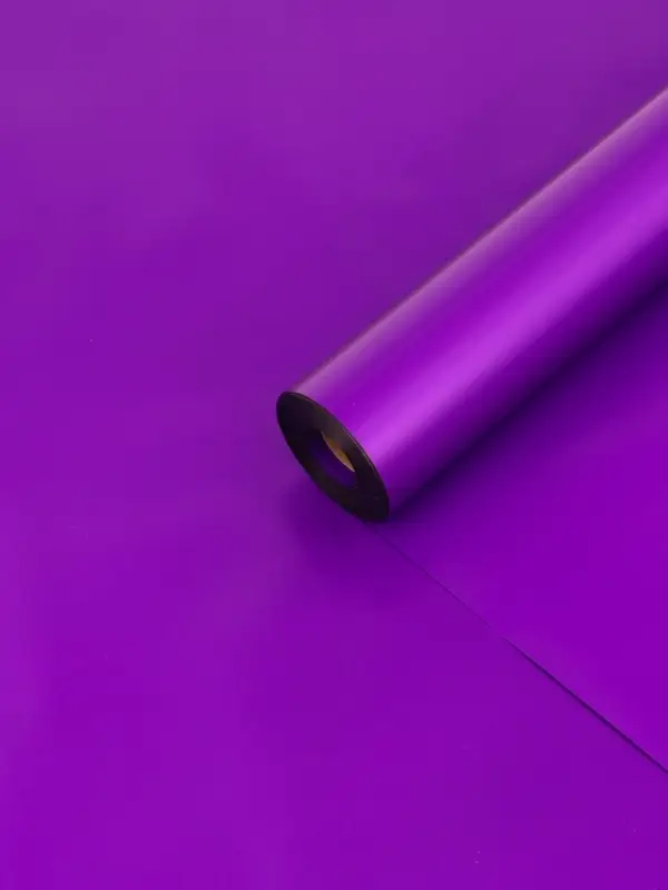 Пленка для цветов тонированная, матовая, светло пурпурная, 0,5 х 30 м&plusmn;5%, 65 мкм